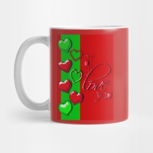 I love you - Shiny hearts Mug